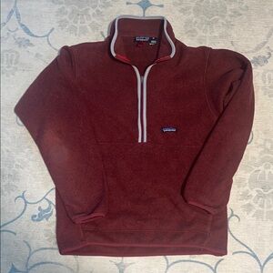 Patagonia Maroon Synchilla Pullover 1/2 zip